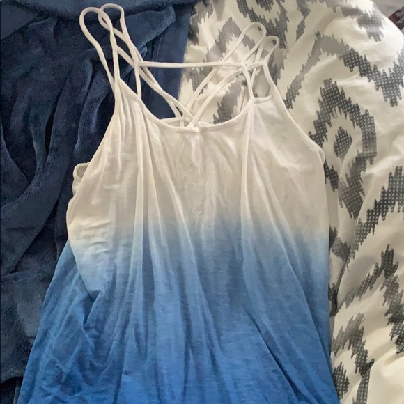 Baggy Ombre American Eagle CrissCross Tanktop - Picture 1 of 1